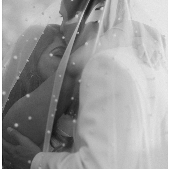 Ivory Cathedral Veil w/ Pearls